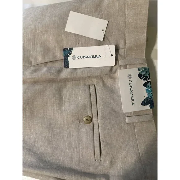 💖Cubavera Suitcase to Sunset linen blend pant - Picture 3 of 6